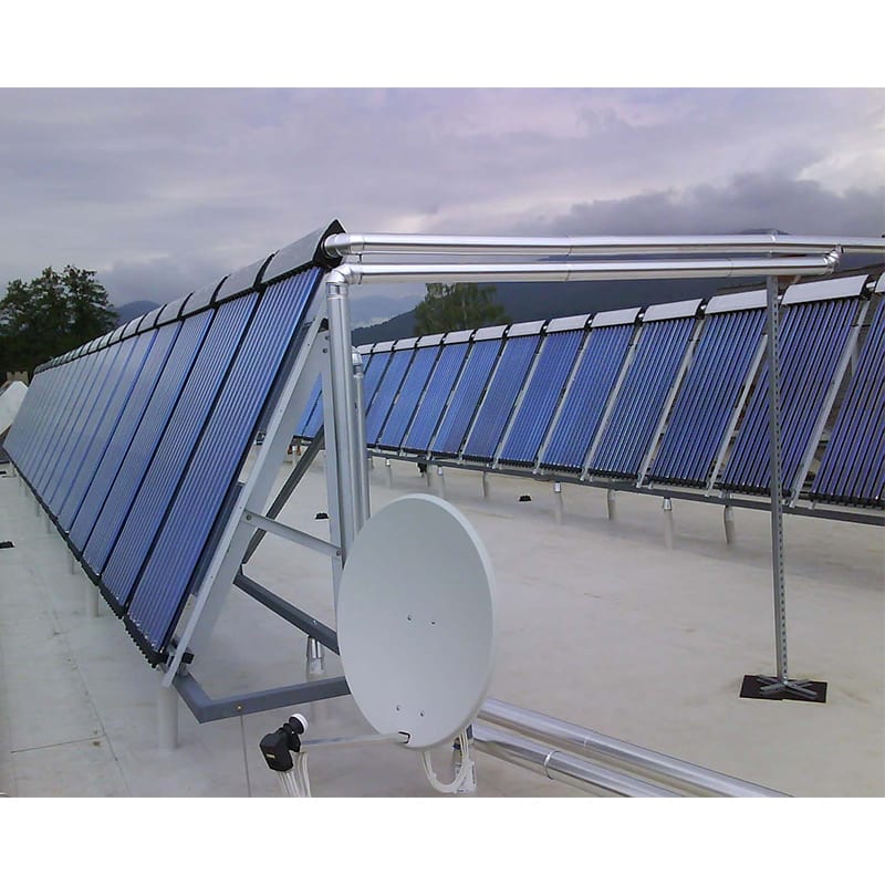 Rooftop Heat Pipe Vacuum Tube Solar Collector